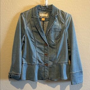 Pilcro Light Blue Denim Blazer Jacket
